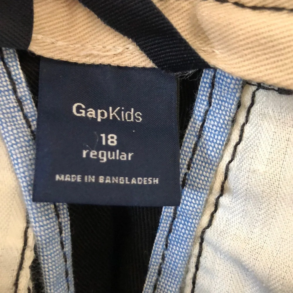 GAP Boys Black Pants Size 18